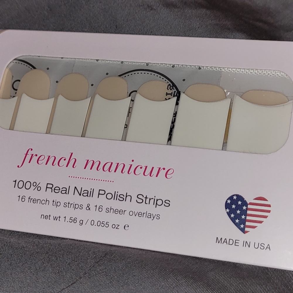 Color Street City of Love (white tips with pink french manicure) Nail Strips